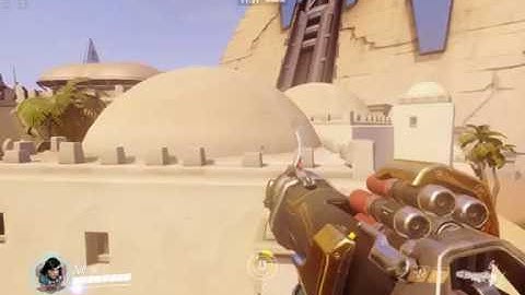 GOD MODE Glitch on Temple of Anubis!! | Overwatch