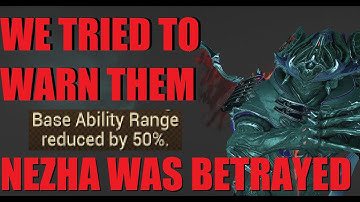 [WARFRAME RANT] NEZHA WAS BETRAYED "Divine Comedy" Nerfs | Dante Unbound