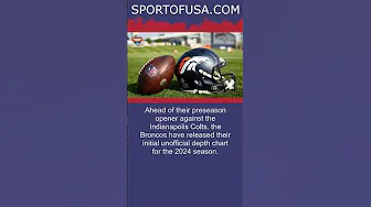 Broncos release initial unofficial 2024 depth chart #shorts thumbnail