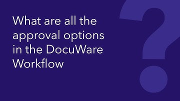 What are all the approval options in a DocuWare workflow?