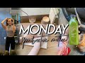 PRODUCTIVE MONDAY ROUTINE | healthy grocery haul, workout, fighting winter blues, planning my week!