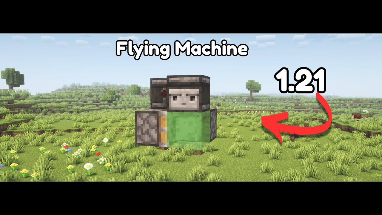Simple & Fast Flying Machine Tutorial | Minecraft 1.21 - YouTube