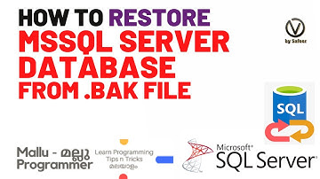 Restore Database from a BAK File in SQL Server 2019 | MSSQL Solved