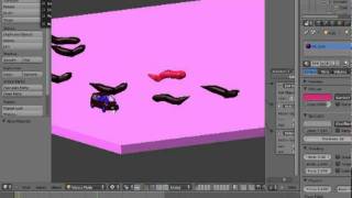 blender test30 テスト　ゲームエンジン　センサーと追跡  game engine sensor trace screenshot 2