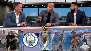 Manchester City vs West Ham 31 City Champions 2023/24 Thierry Henry And Phil Foden Crazy Reaction