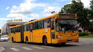 Ушедшая эпоха автобусов-"гармошек" Volvo в Даугавпилсе / Daugavpils articulated Vovlo Säffle buses