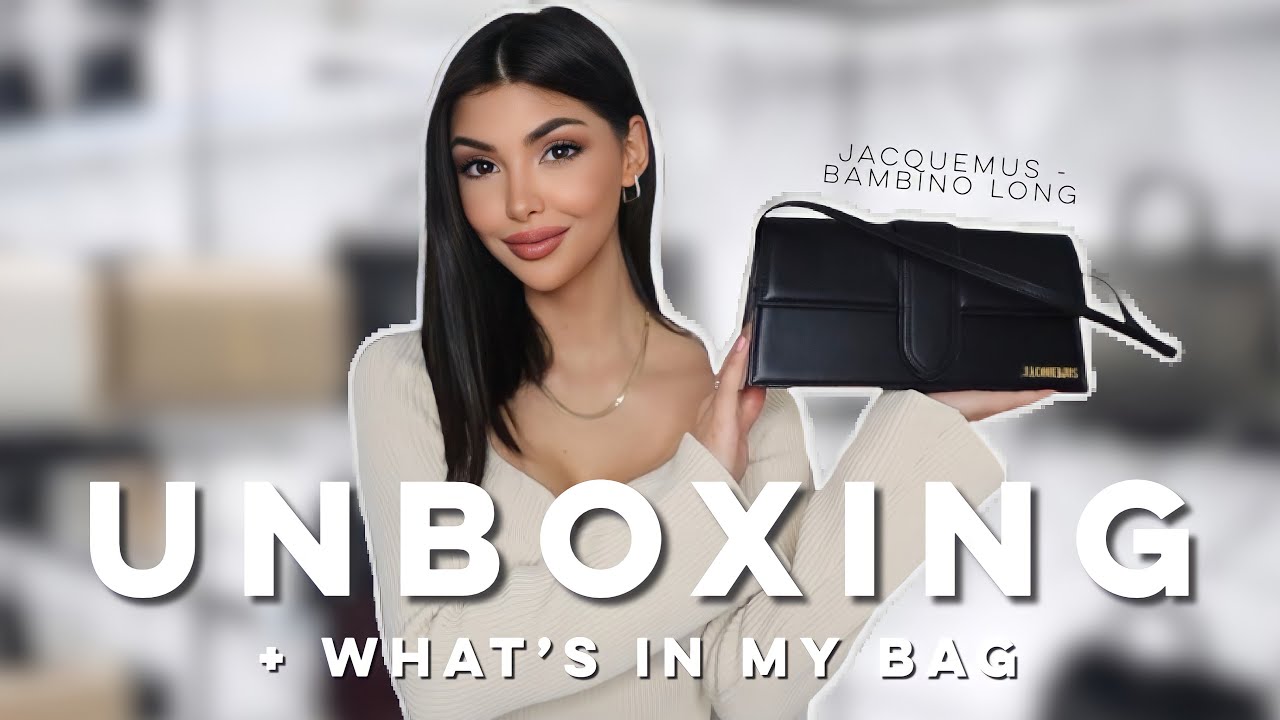 UNBOXING + What's In My Bag ? Jacquemus - Le Bambino Long (+ Selection ...