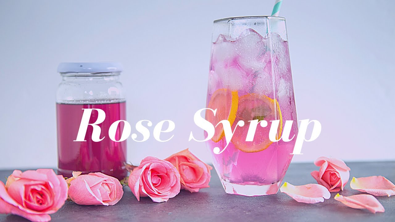 Simple Rose Syrup Recipe Cooking Etc YouTube