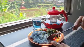 Telang si bunga cantik berwarna Biru. Nasi biru tumis kangkung, Agar-agar biru yang manis