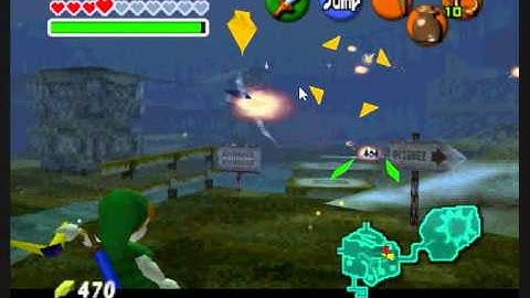 Zelda OoT Project 64 cheats:Arwings vs. Link