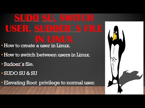 SUDOER`s file in Linux | new user in linux | add user in linux | SUDO access  | switch user in linux