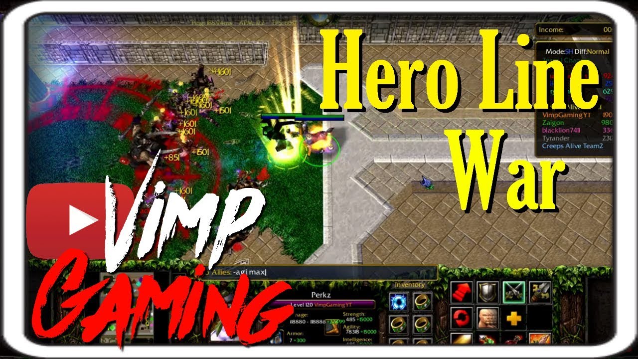 line battle hero  New 2022  Warcraft 3 - Hero Line War : Dryad Multishot OVERPOWERD!