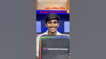 Unboxing google welcome kit 🤗 #ambassador #googlestudentambassador #kitopening #google