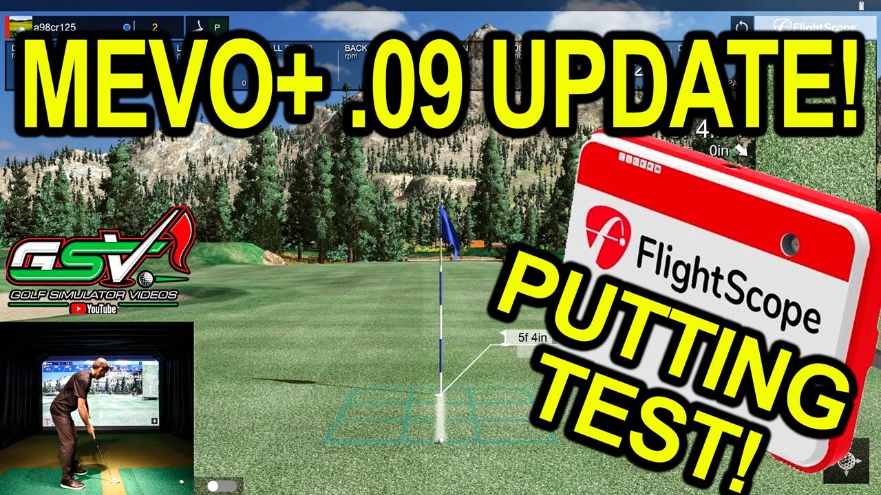 Flightscope Mevo+ Update - .09 Firmware OFFICIAL Release (PUTTING TEST