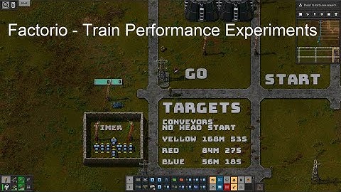 Factorio - Train Performance Experiments