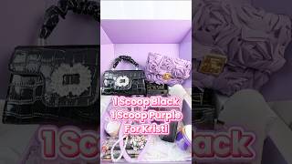 Packing Kristi’s CUSTOM 2-Scoop Box! 🖤💜 | NO Pink or White! | ASMR