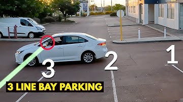 Bay Reverse Parking (Small Sedan) 3 LINE METHOD