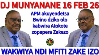 Download Lagu DJ MUNYANANE 16 FEBRUARY 2026 APM WABWERA KUZAKHALA #bonkalindo #comradentanyiwa #limpopofm #nkhani  MP3