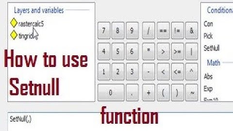 26-5 Working with Raster, How to use Setnull function