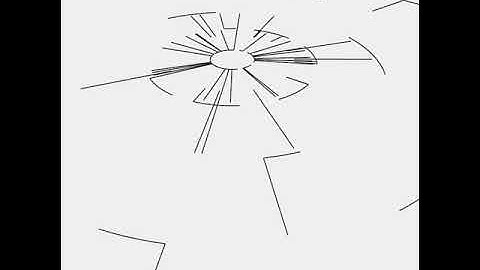 Random walk on circumference. Draw by openFrameworks