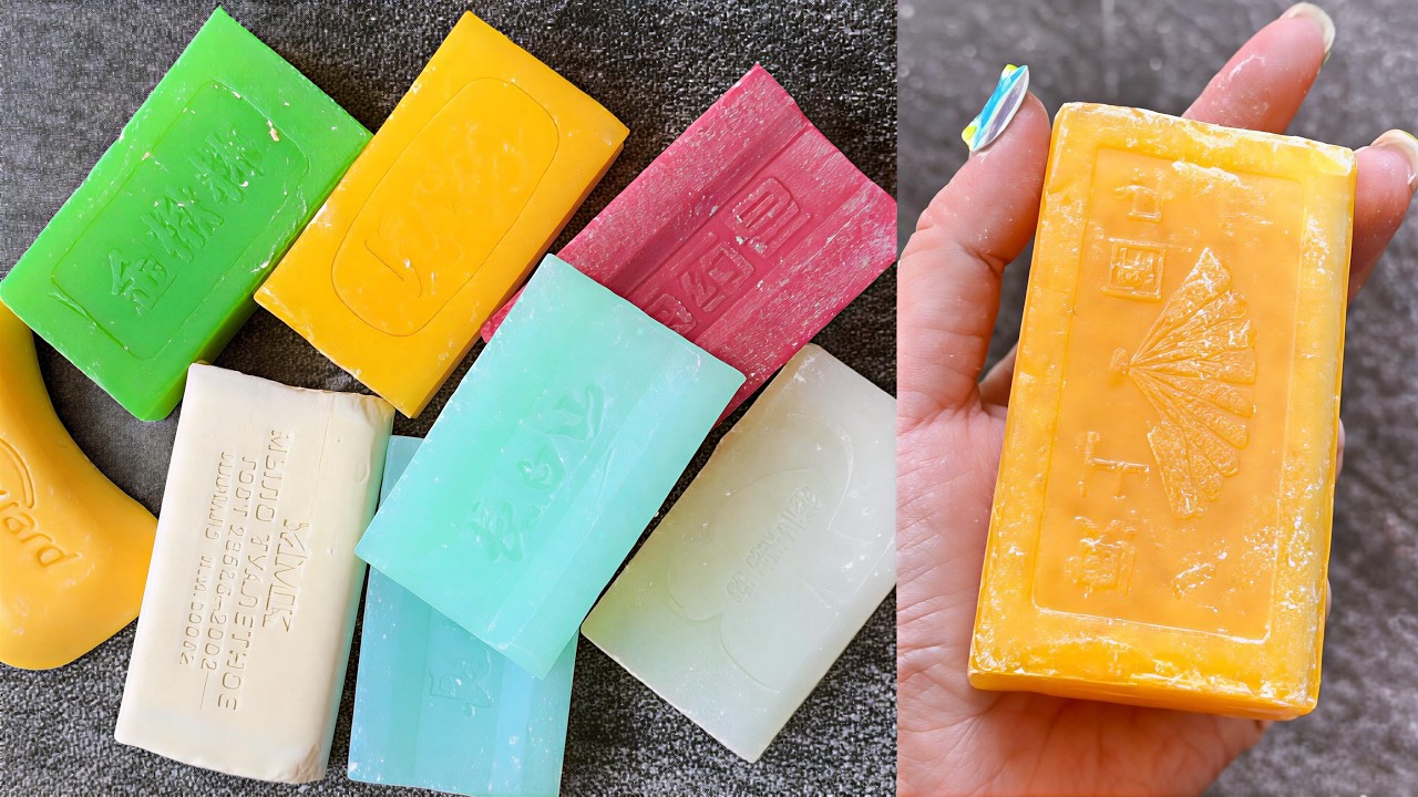 Colorful Soap Cutting ASMR 🧼✨ Super Satisfying Scraping Sounds for Deep Relaxation (No Talking)