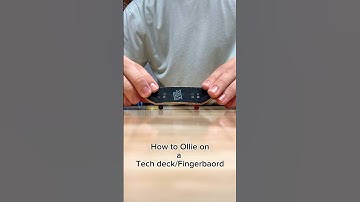 How to Ollie on a Tech deck/Fingerboard!! #techdeck #fingerboard