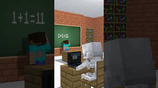 Skeleton In Herobrine Classroom #Shorts