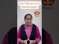 Want to become a Full Stack Developer! #trainings #interview #Full Stack #fullstackdevelopers