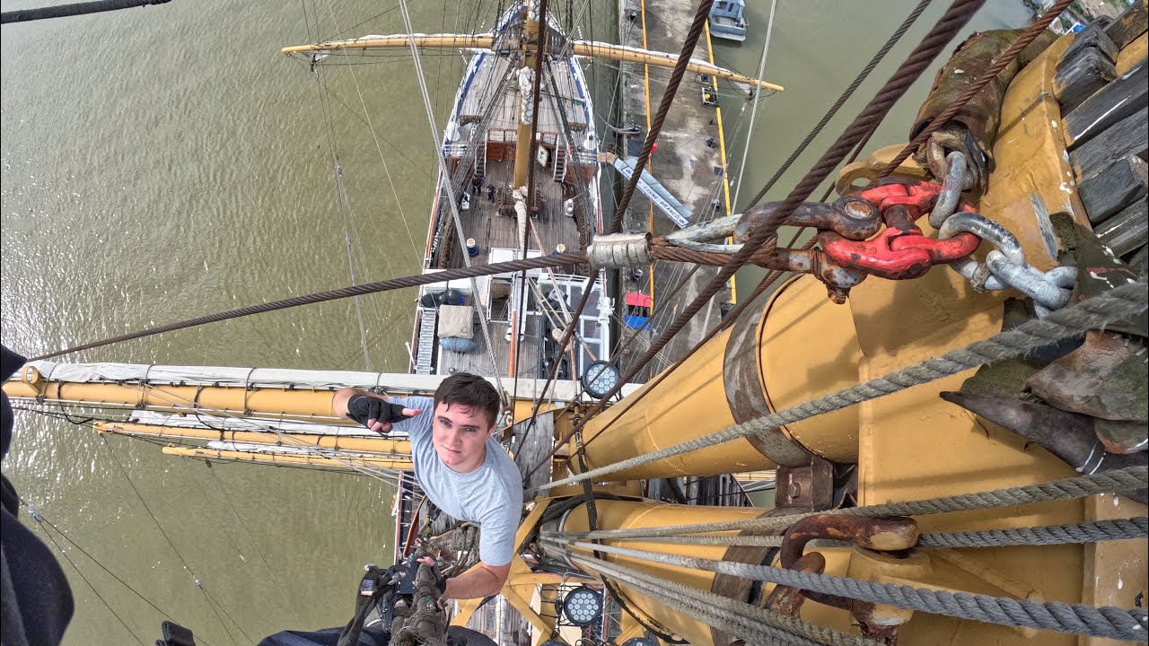 Subi no mastro do CISNE BRANCO da Marinha do Brasil 🇧🇷