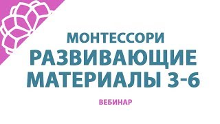 Развивающие игрушки для детей с 3-х до 6 лет. Монтессори материалы