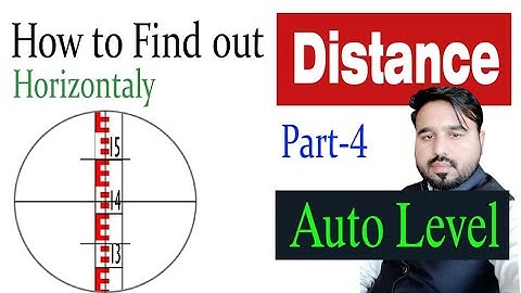 how to measure distance with Topcon auto level in survey field at site in urdu/hindi