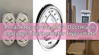 Produktbewertung TFA Dostmann Analoges Thermometer Hygrometer mit Metallring, 45.2024, Luftfeuchtigk