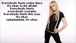 Everybody Hurts - Avril Lavigne (Lyrics)