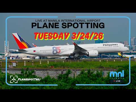 🔴 LIVE Manila Airport | Real ATC + Close Up Plane Spotting | 3/24/26