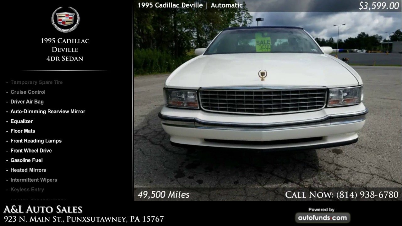 Used 1995 Cadillac Deville A&L Auto Sales, Punxsutawney, PA SOLD