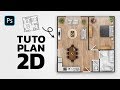 Tuto : Créer un Plan 2D sur Photoshop [Architecture/Appartement/Maison]