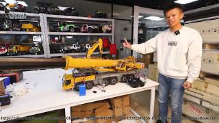 How to calibrate the no.1 locking point for RC LTM 1350 crane truck boom