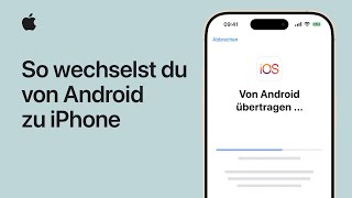 So überträgst du Inhalte von einem Android Gerät auf ein iPhone | Apple Support