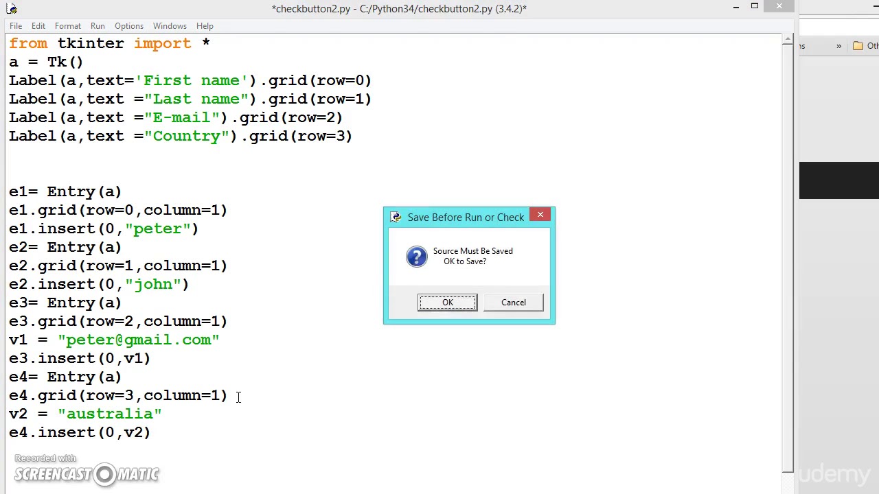 Pyton Programming Tutorial |82_-_insert_and_delete_in_Entry.mp4 - YouTube