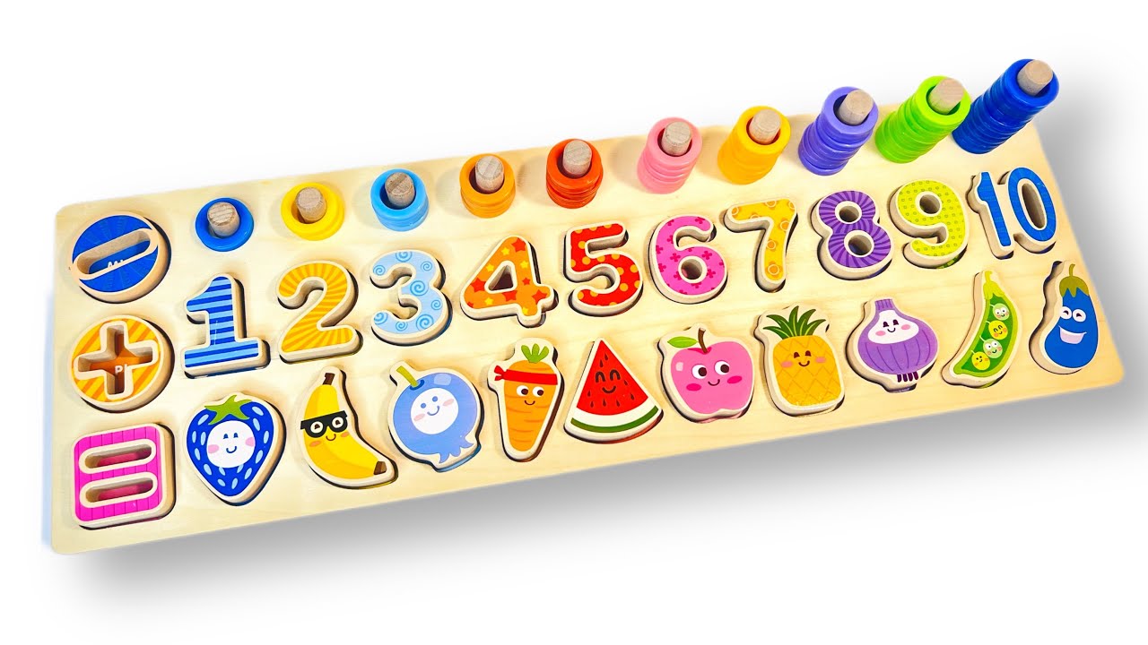 Best Learning Numbers, Shapes & Counting 1 - 10 | Preschool Toddler ...