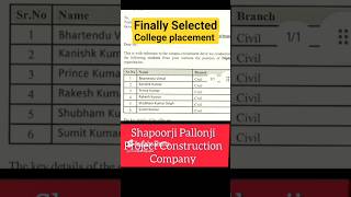 After Polytechnic College Placement Me Selection. #polytechnic #Placement #college #shorts #viral