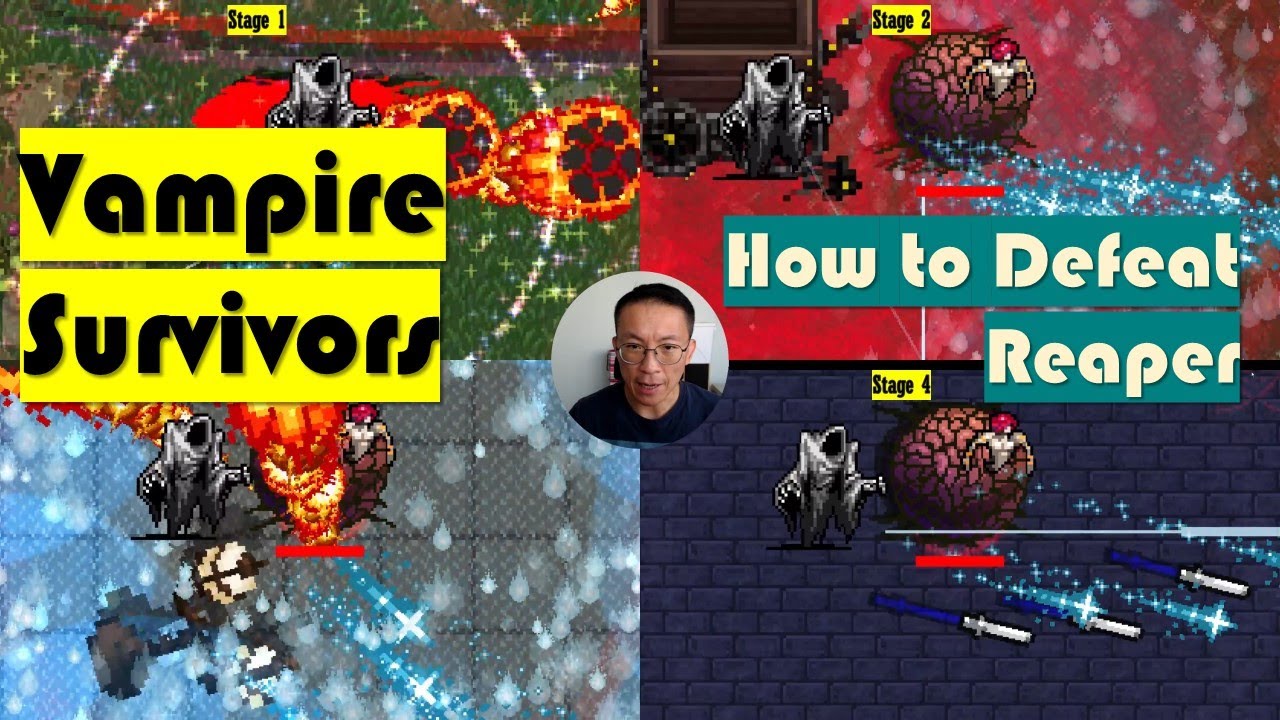 [Vampire Survivors] How to Beat the Reaper from Stage 1 to 4 - A Guide