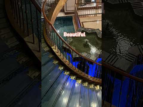 Beautiful glass staircase #japanesefood #viral