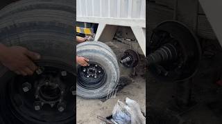 6-Wheeler Truck Wheel Fixing #skills