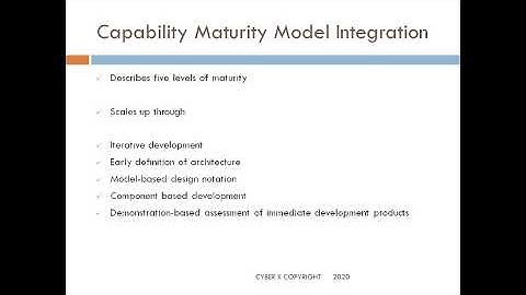 CISA: DOMAIN 2 PART 7 PART A MATURITY MODELS