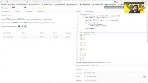 Leetcode 867 - Transpose Matrix with Python