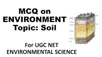 MCQ ON ENVIRONMENTAL SCIENCE TOPIC SOIL UGC NET
