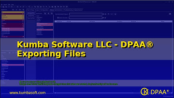 DPAA® - Exporting Files