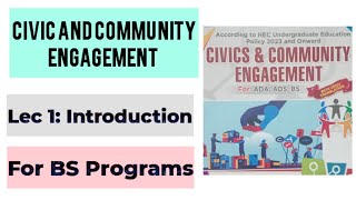 Lec 1: Introduction to Civic and Community Engagement for BS Classes