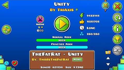 Unity By FunnyGame and TriAxis|Geometry Dash